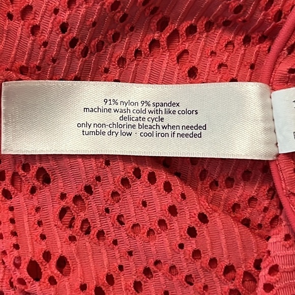 Swim by Cacique Crochet Like Coral Swim Cover Up - Picture 9 of 9